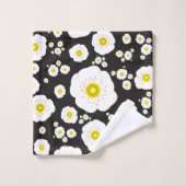 White Poppies Bath Towel Set (Gant de toilette)