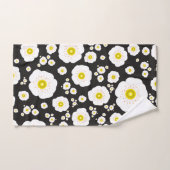 White Poppies Bath Towel Set (Serviette à main)