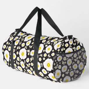White Poppies Large Duffel Bag Plunjezak