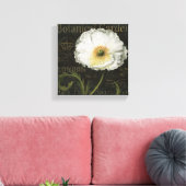 White Poppy Blossom Canvas Afdruk (Insitu (Woonkamer))