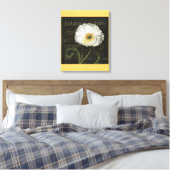 White Poppy Blossom Canvas Afdruk (Insitu (Slaapkamer))