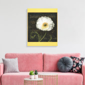 White Poppy Blossom Canvas Afdruk (Insitu (Woonkamer))