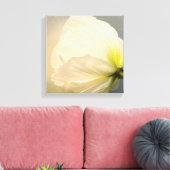 White Poppy Canvas Afdruk (Insitu (Woonkamer))