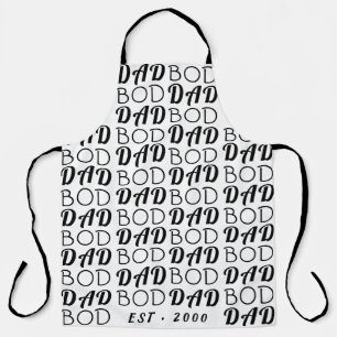 White Premium "DAD BOD" Y vaderdag Funky Fun Schort