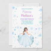 White Princess Invitations d'anniversaire (Devant)