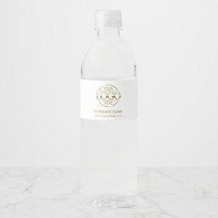 White Professional Branded Bedrijf Zakelijke Logo Waterfles Etiket