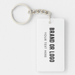 White Professional Business Company Logo White Sleutelhanger