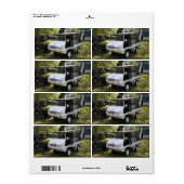 White Puch Haflinger Etiket (Full Sheet)