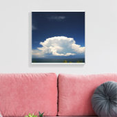 White Puffy Cloud Photo Canvas Afdruk (Insitu (Woonkamer))