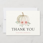 White Pumpkin en Pink Florals Hartelijk dank (Voorkant)