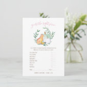 White Pumpkin Fox Raad de juiste prijs spel Kaart (Staand voorkant)