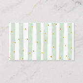 White Pumpkin Greenery Floral Diaper Raffle Kaart (Achterkant)