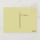 White Pumpkin Mini Gourd Herfst Briefkaart (Achterkant)