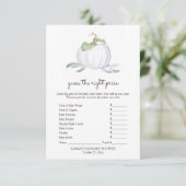 White Pumpkin Raad de juiste prijs spel Kaart (Staand voorkant)