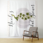 White Pumpkin Storybook Chic Fall Weddenschap Tape Wandkleed (In situ)