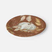 White Pumpkin-Thanksgiving laat Bord papier uit de (Gekanteld)