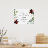 White Pumpkin welkomstteken Poster (Keuken)