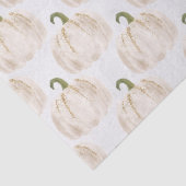 White Pumpkins Autumn Decoupage Tissuepapier (Detail)