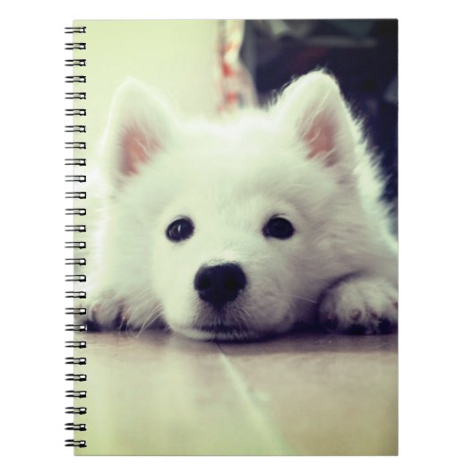 White Puppy Notitieboek (Voorkant)