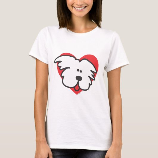 White Puppy T-shirt (Voorkant)
