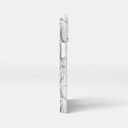White Python Snake Skin Print iPhone Hoesje (Rechterkant)