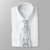 White Python Snake Skin Print Stropdas (Gebonden)