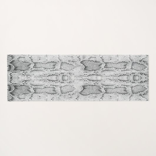 White Python Snake Skin Print Yoga Mat (Achterkant (horizontaal))
