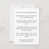 White QR | Modern Minimalist Custom Upload Kaart (Achterkant)