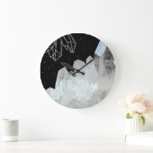 White Quartz Crystal Gemstone Geode Natural Stone Grote Klok (Huis)