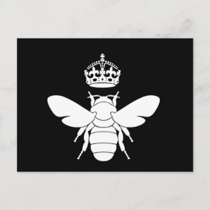 White Queen Bee Logo... Ben je een koningin? Briefkaart