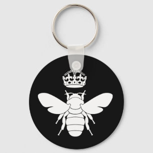 White Queen Bee Logo... Ben je een koningin? Sleutelhanger