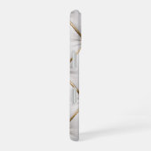 White Quilted Leather & Gold Studs Phone Case iPhone 16 Hoesje (Rechterkant)