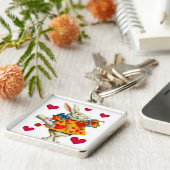 White Rabbit 1 Sleutelhanger (Zijkant)