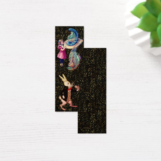 White Rabbit  Alice Caterpillar | BLADWIJZER Mini Visitekaartjes (Bureau)