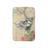White Rabbit Alice in Wonderland Art Badmat (Voorkant Verticaal)