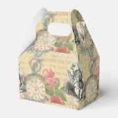White Rabbit Alice in Wonderland Art Bedankdoosjes (Achterkant)