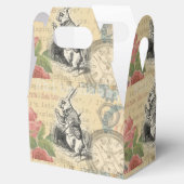 White Rabbit Alice in Wonderland Art Bedankdoosjes (Geopend)