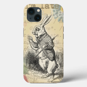 White Rabbit Alice in Wonderland Art iPhone 13 Hoesje