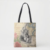White Rabbit Alice in Wonderland Art Draagtas (Voorkant)