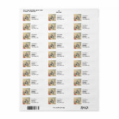 White Rabbit Alice in Wonderland Art Etiket (Full Sheet)