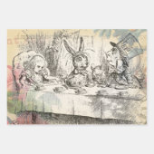 White Rabbit Alice in Wonderland Art Inpakpapier Vel (Voorkant 3)