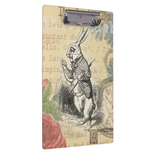 White Rabbit Alice in Wonderland Art Klembord (Rechts)