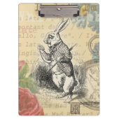 White Rabbit Alice in Wonderland Art Klembord (Voorkant)