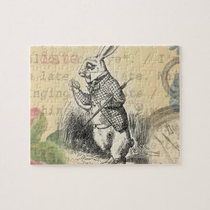 White Rabbit Alice in Wonderland Art Legpuzzel
