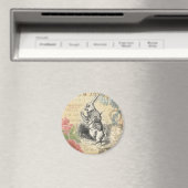 White Rabbit Alice in Wonderland Art Magneet (Insitu (Vaatwasser))