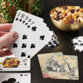 White Rabbit Alice in Wonderland Art Pokerkaarten (Insitu)