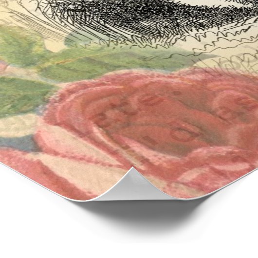 White Rabbit Alice in Wonderland Art Poster (Hoek)