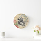 White Rabbit Alice in Wonderland Art Ronde Klok (Huis)