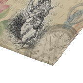 White Rabbit Alice in Wonderland Art Snijplank (Hoek)
