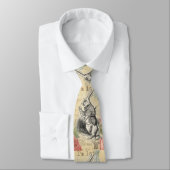 White Rabbit Alice in Wonderland Art Stropdas (Gebonden)